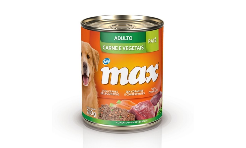 Max Lata Cao Carne E Vegetais 280g