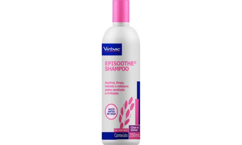 Shampoo Virbac Episoothe Para Peles Sensíveis E Irritadas 250ml