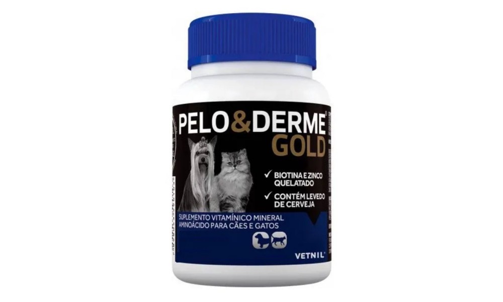Suplemento Pelo E Derme Gold - 30 Cápsulas