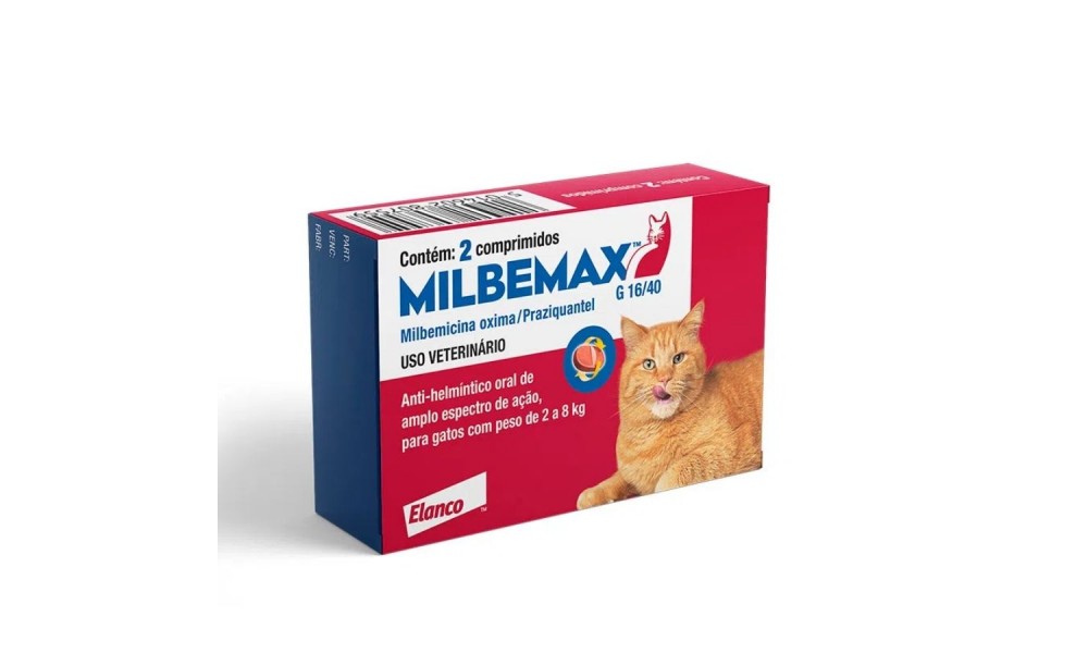 Vermífugo Milbemax Para Gatos De 2 A 8kg