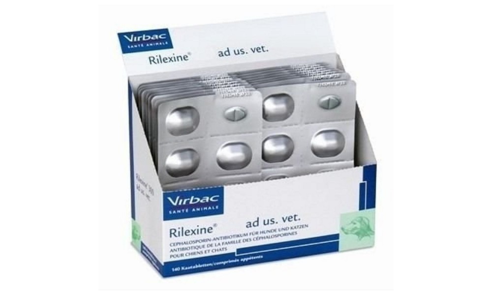 Antibiótico Rilexine Palatável Para Cães E Gatos 75mg - 7 Comprimidos