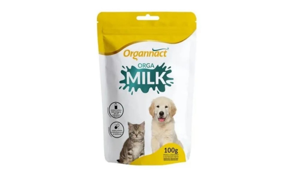 Suplemento Vitamínico Para Cães E Gatos Orga Milk 100gr