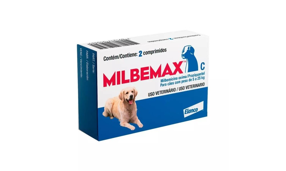Vermífugo Milbemax Para Cães De 5 A 25kg