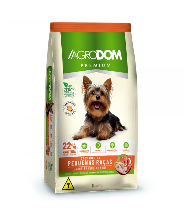 Ração Agrodom Premium Nuggets 25kg Cães Adultos Pequenas Raças