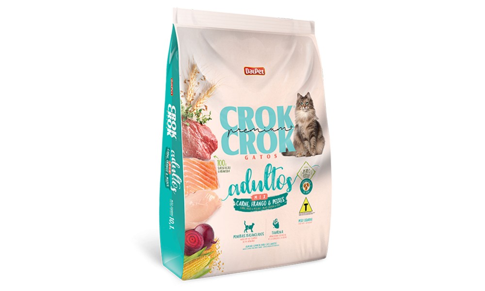 Ração Crok Crok Mix Gato Adulto Todos 25kg 